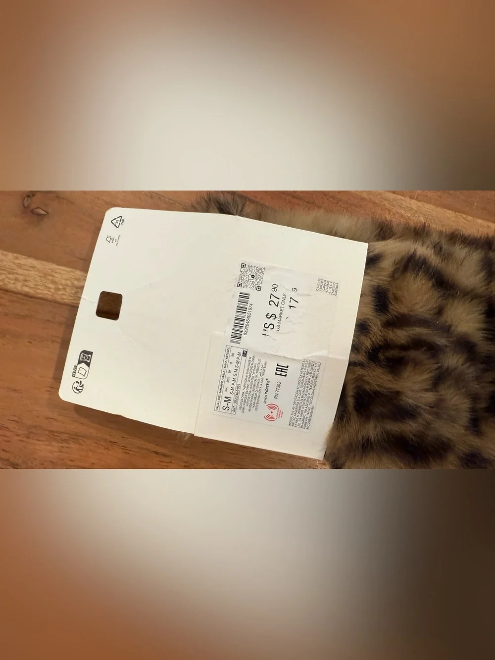 Zara Faux Fur Leopard-Print Headband in Brown and Black
